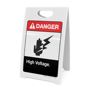High Voltage ANSI - A-Frame Sign