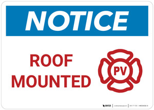 Notice: Roof Mounted - PV Landscape