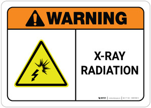 Warning: X-Ray Radiation ANSI Shock Icon