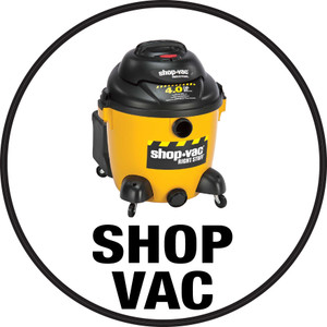 Shop Vac (White Circle) - Floor Sign
