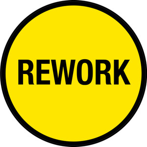 Rework (Yellow Circle) - Floor Sign