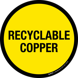 Recyclable Copper Floor Sign