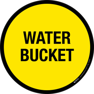 Water Bucket Floor Sign
