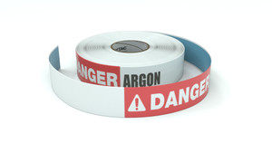 Danger: Argon - Inline Printed Floor Marking Tape