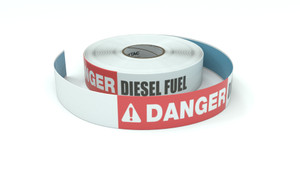Danger: Diesel Fuel - Inline Printed Floor Marking Tape