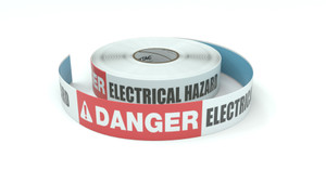 Danger: Electrical Hazard - Inline Printed Tape