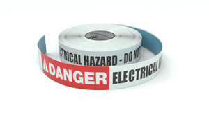 Danger: Electrical Hazard - Do Not Touch - Inline Printed Floor Marking Tape