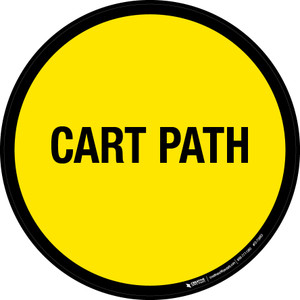 Cart Path Floor Sign
