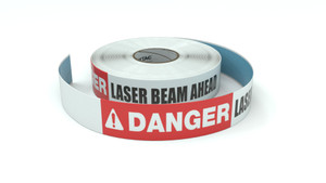 Danger: Laser Beam Ahead - Inline Printed Floor Marking Tape