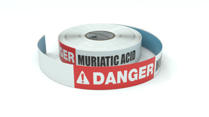Danger: Muriatic Acid - Inline Printed Floor Marking Tape