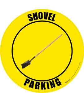 Shovel Parking (Real) Floor Sign