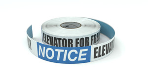 Notice: Elevator Freight Passengers - Inline Printed Floor Marking Tape