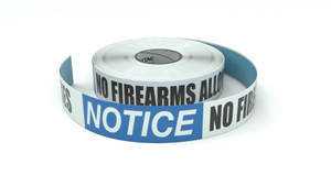 Notice: No Firearms Allowed On Premises - Inline Printed Floor Marking Tape
