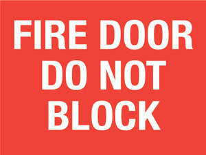 Fire Door Do not Block (Rectangle) - Floor Sign Fire Door Do not Block (Rectangle) - Floor Sign