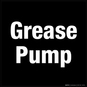 Grease Pump Floor Sign