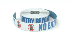 ANSI: No Entry Beyond This Point - Inline Printed Floor Marking Tape