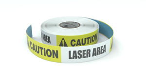 Caution: Laser Area - Inline Printed Floor Marking Tape
