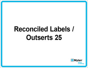 Wall Sign: (Mylan Logo) Reconciled Labels / Outsert 25 11"x14" (Mounted on 3mm PVC)