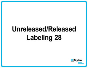 Wall Sign: (Mylan Logo) Unreleased/Released Labeling 28 11"x14" (Mounted on 3mm PVC)