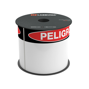 LabelTac 4 and Pro Model Peligro (Danger) OSHA Die-Cut Label Roll LabelTac 4 and Pro Model Peligro (Danger) OSHA Die-Cut Label Roll