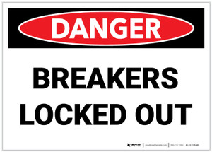 Danger: Breakers Locked Out - Label