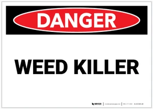 Danger: Weed Killer - Label