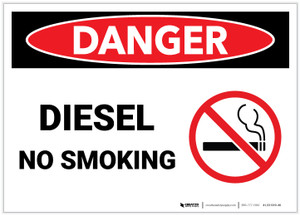 Danger: Diesel No Smoking - Label