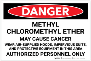 Danger: Methyl Chloromethyl Ether May Cause Cancer - Label