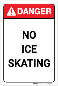Danger: No Ice Skating - Label