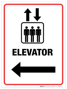 Elevator - Wall Sign Elevator - Wall Sign