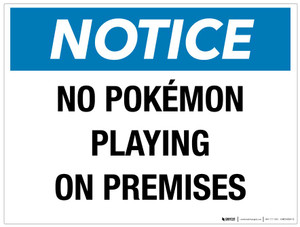 No Pokemon on the Premises