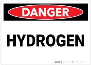 Danger: Hydrogen - Label