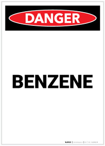 Danger: Benzene Portrait - Label