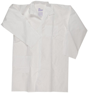 KleenGuard A20 - White Lab Coat - Loose Wrists KleenGuard A20 - White Lab Coat - Loose Wrists