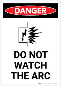 Danger: Do Not Watch the Arc with Icon Portrait - Label