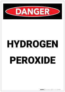 Danger: Hydrogen Peroxide Portrait - Label