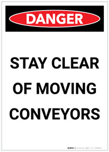 Danger: Stay Clear Of Moving Portrait - Label