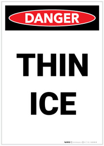 Danger: Thin Ice Portrait - Label