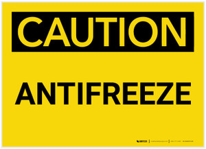 Caution: Antifreeze - Label