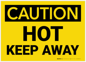 Caution: Hot Keep Away - Label
