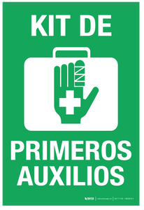 Kit de Primeros Auxiios (First Aid Kit) - Wall Sign