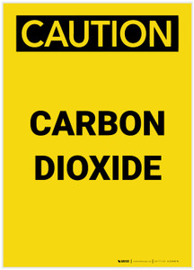 Caution: Carbon Dioxide Portrait - Label