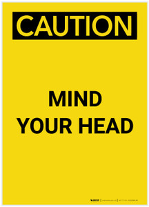 Caution: Mind Your Head Portrait - Label