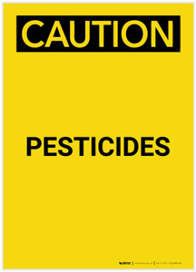 Caution: Pesticides Portrait - Label