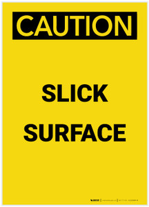 Caution: Slick Surface Portrait - Label