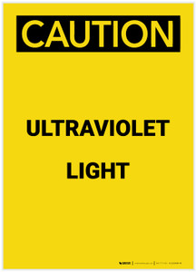 Caution: Ultraviolet Light Portrait - Label