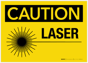 Caution: Laser - Label