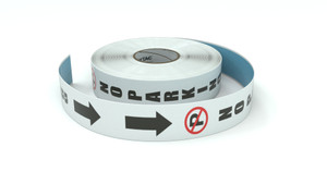 Traffic: No Parking Vertical Arrows Down - Inline Printed Floor Marking Tape Traffic: No Parking Vertical Arrows Down - Inline Printed Floor Marking Tape