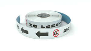 Traffic: No Parking Vertical Arrows Up - Inline Printed Floor Marking Tape Traffic: No Parking Vertical Arrows Up - Inline Printed Floor Marking Tape