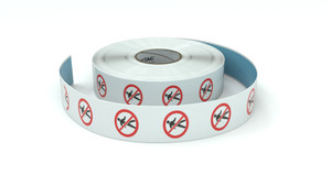 Traffic: No Walking Man - Inline Printed Floor Marking Tape Traffic: No Walking Man - Inline Printed Floor Marking Tape